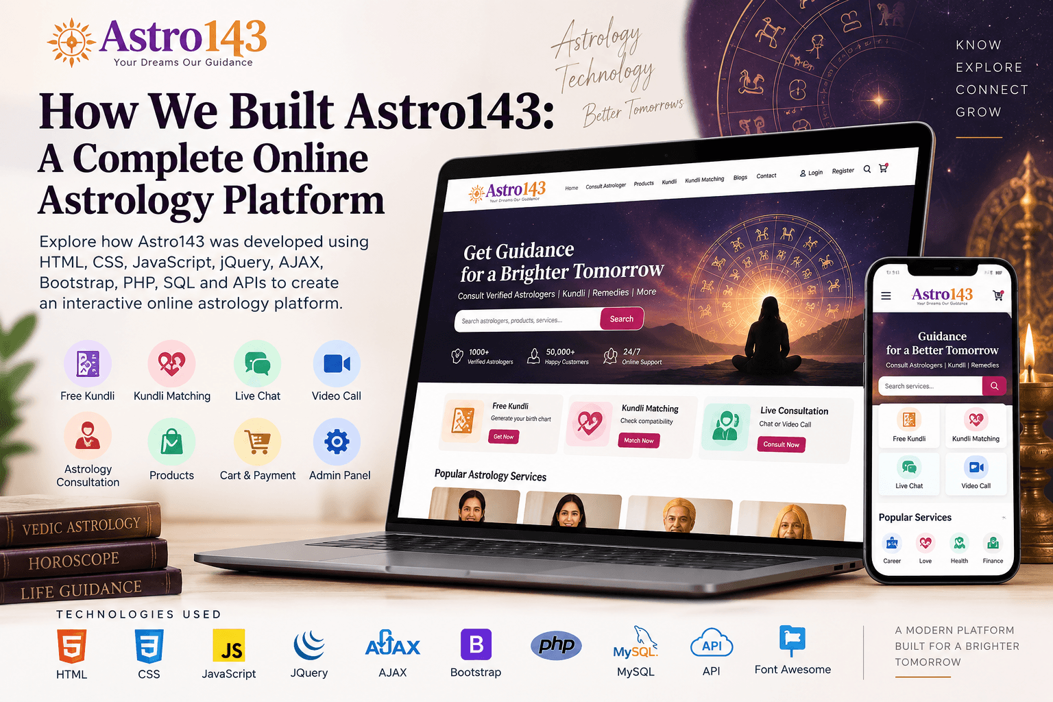 How We Built Astro143: A Complete Online Astrology Platform
